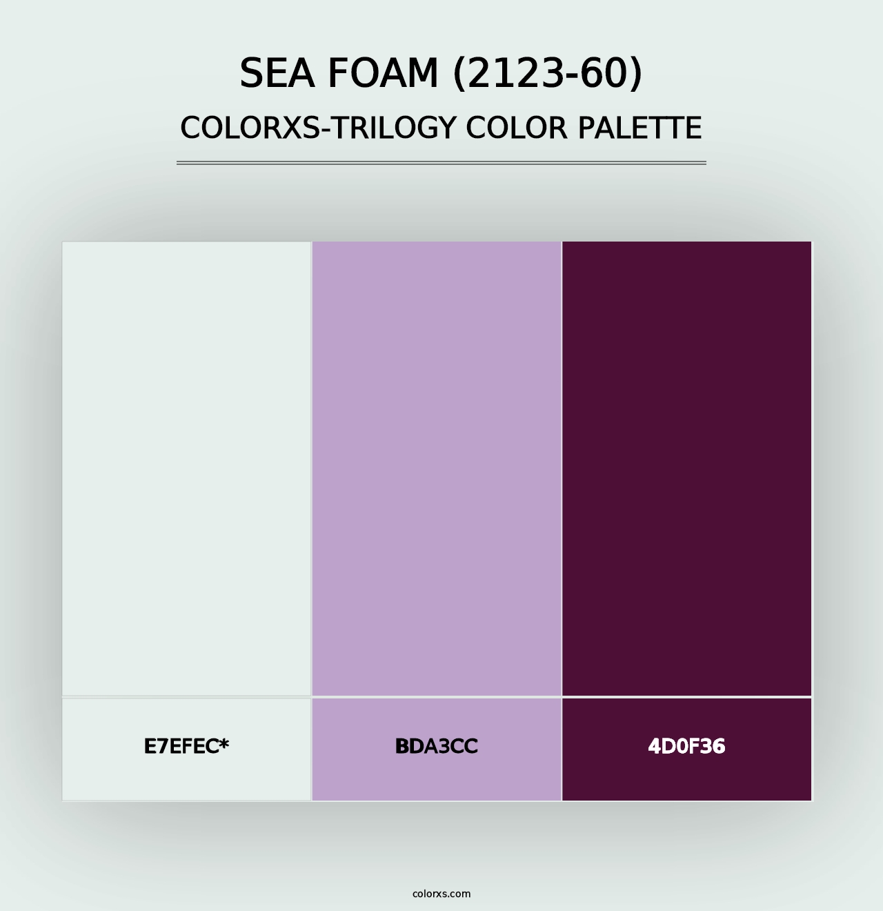 Sea Foam (2123-60) - Colorxs Trilogy Palette