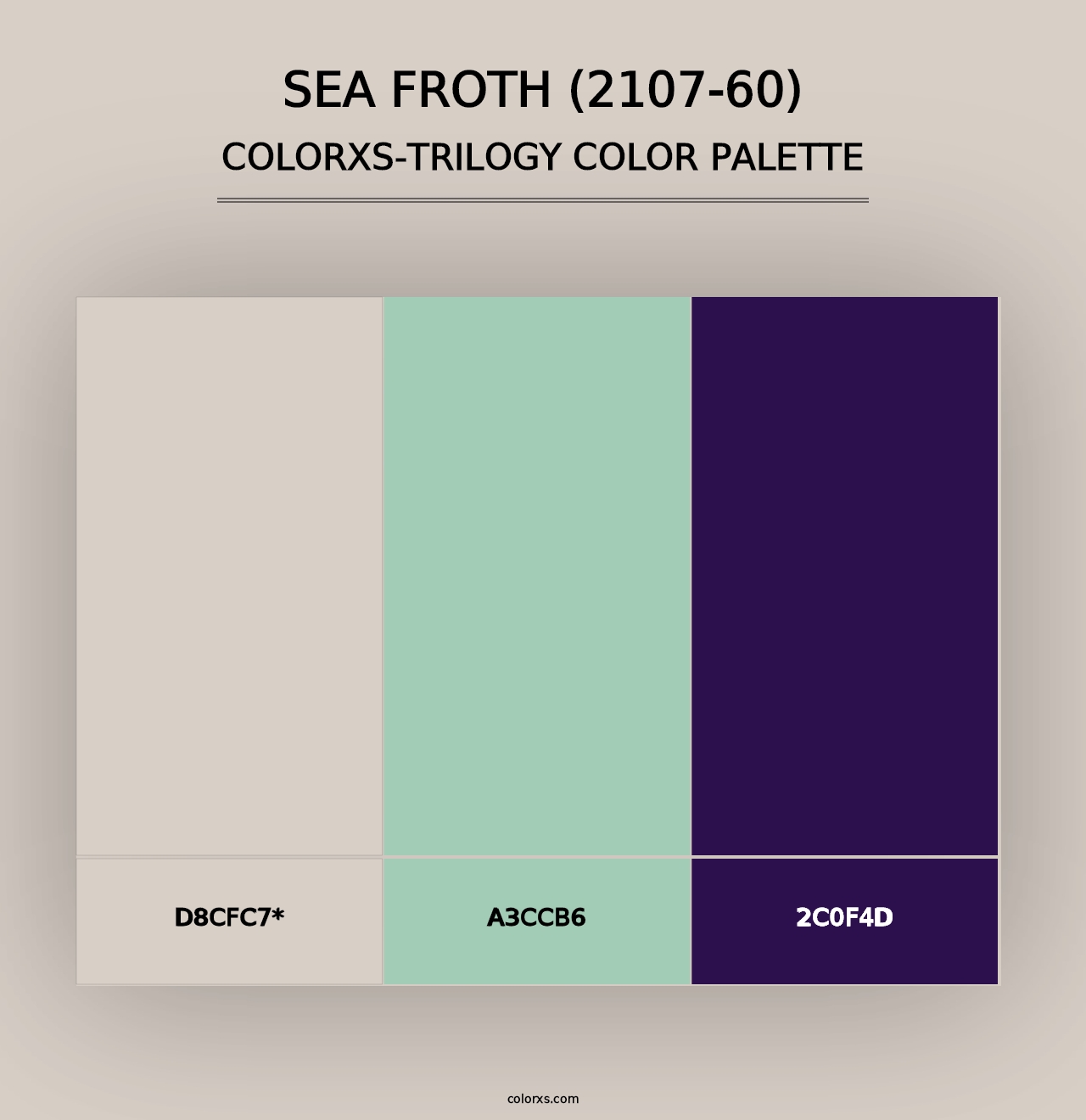 Sea Froth (2107-60) - Colorxs Trilogy Palette