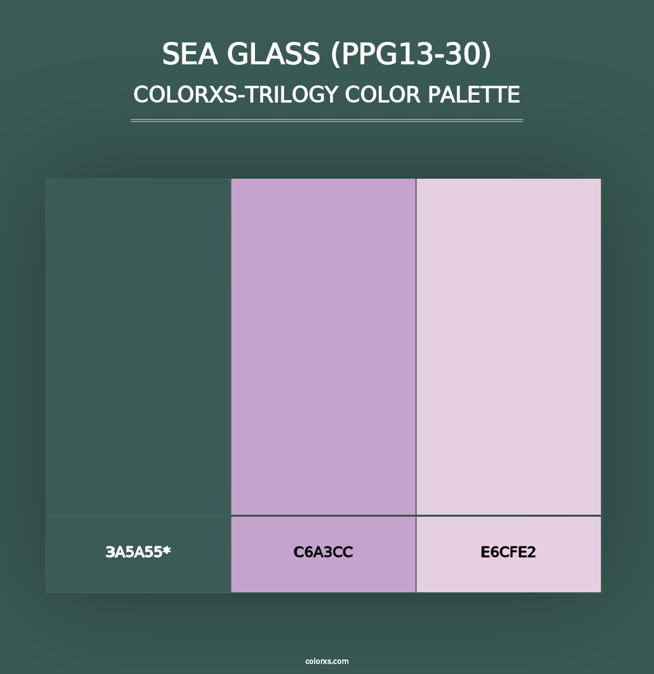 Sea Glass (PPG13-30) - Colorxs Trilogy Palette