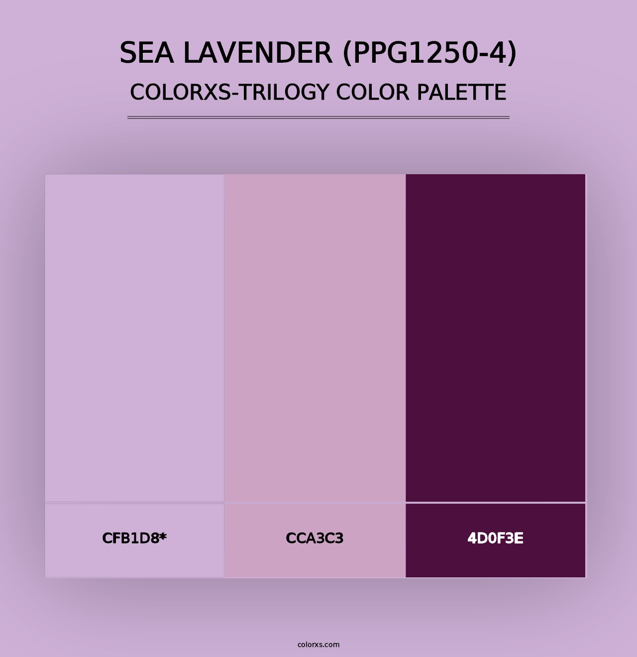 Sea Lavender (PPG1250-4) - Colorxs Trilogy Palette