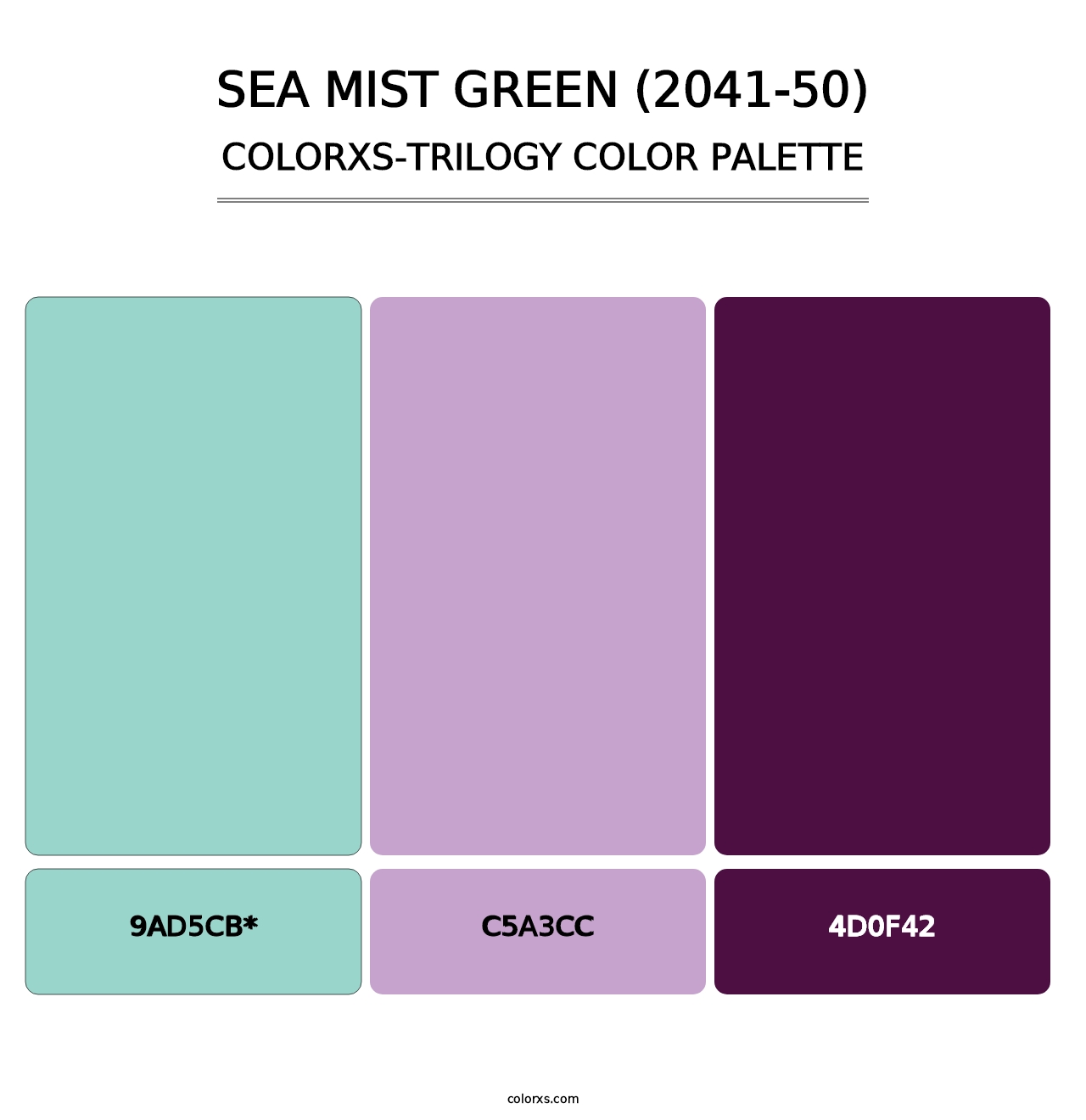 Sea Mist Green (2041-50) - Colorxs Trilogy Palette