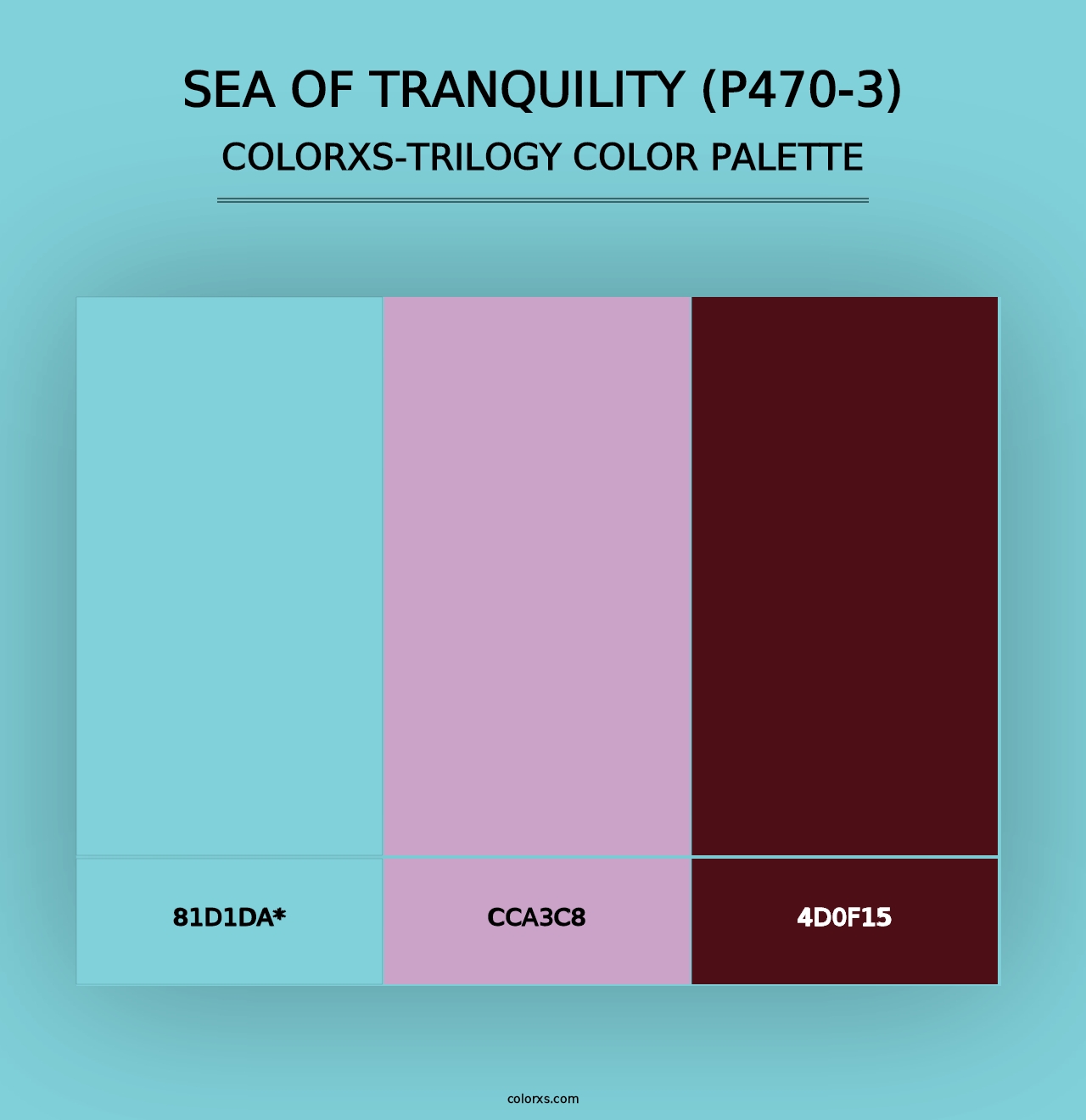 Sea Of Tranquility (P470-3) - Colorxs Trilogy Palette