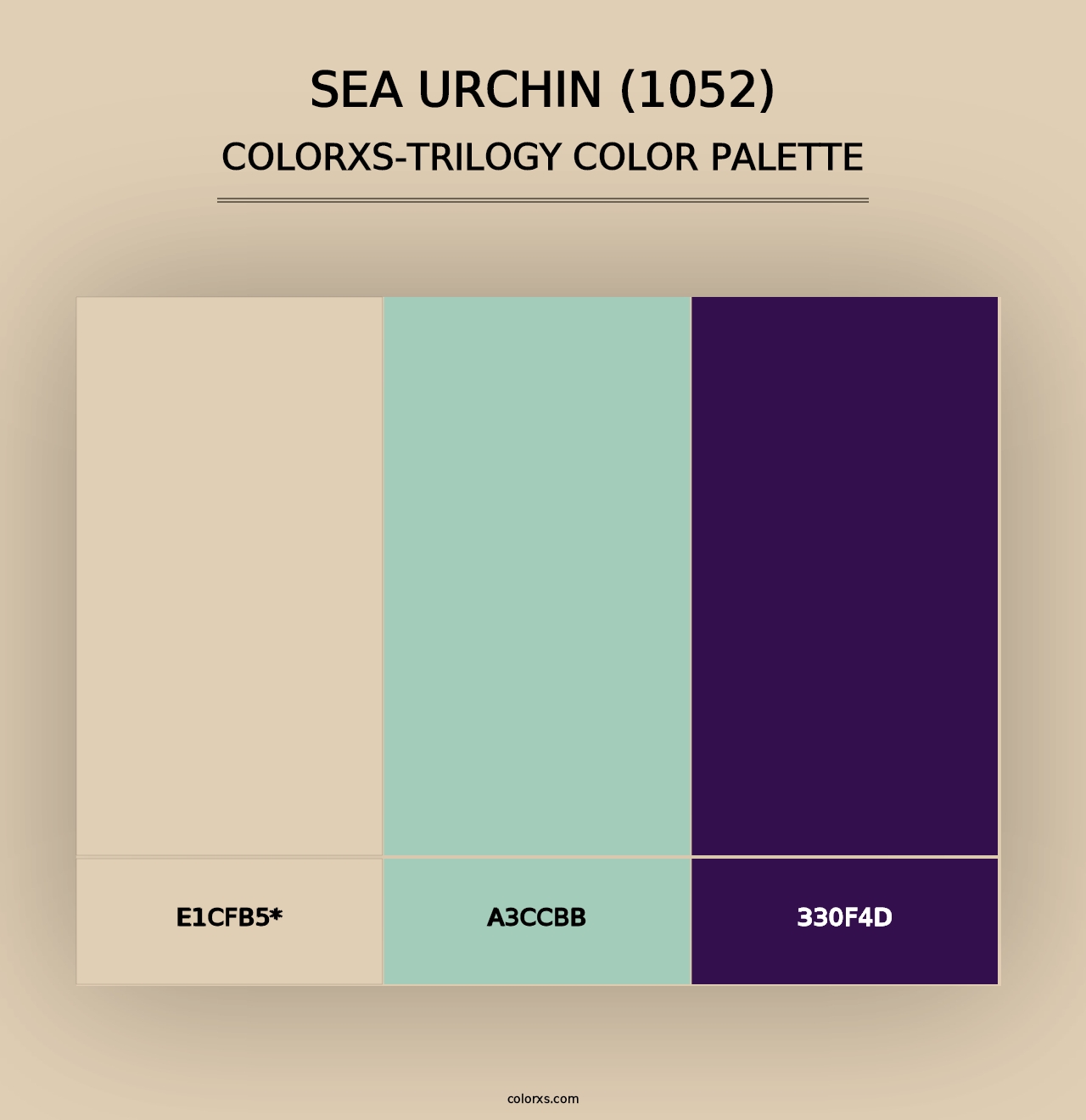 Sea Urchin (1052) - Colorxs Trilogy Palette