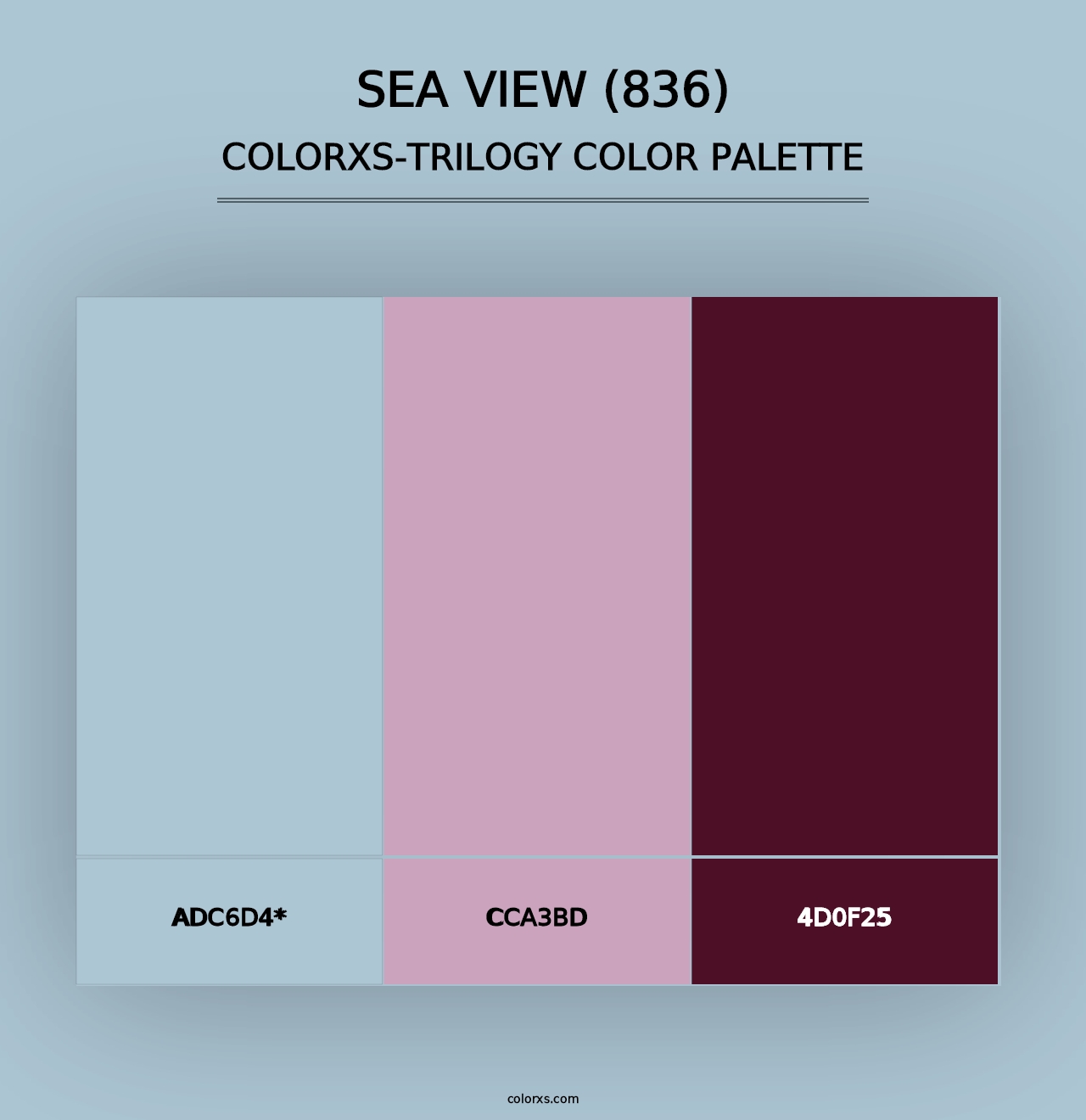 Sea View (836) - Colorxs Trilogy Palette