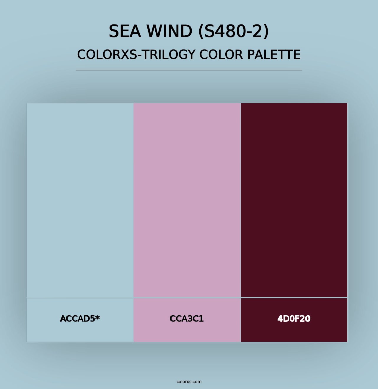 Sea Wind (S480-2) - Colorxs Trilogy Palette