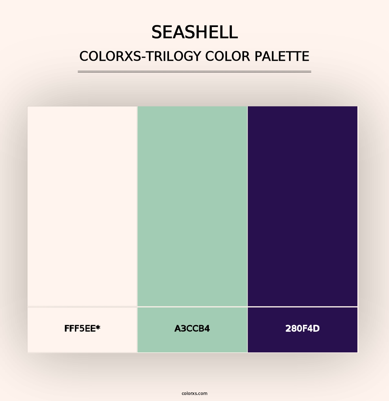 Seashell - Colorxs Trilogy Palette