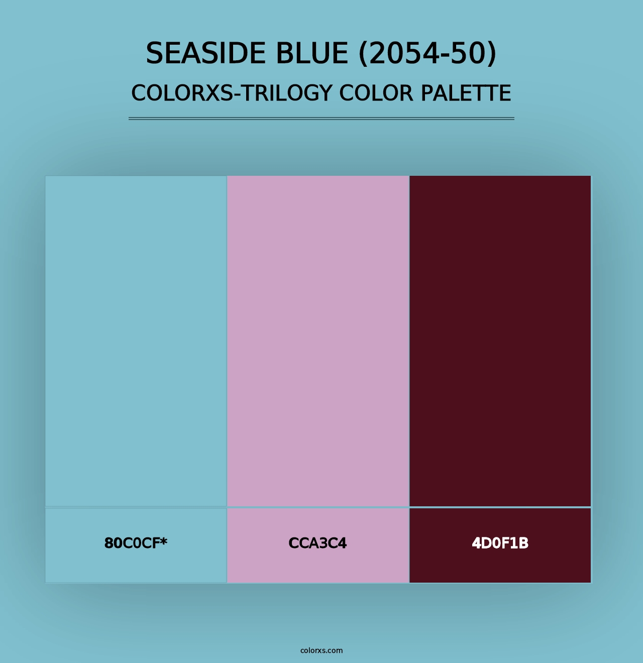 Seaside Blue (2054-50) - Colorxs Trilogy Palette