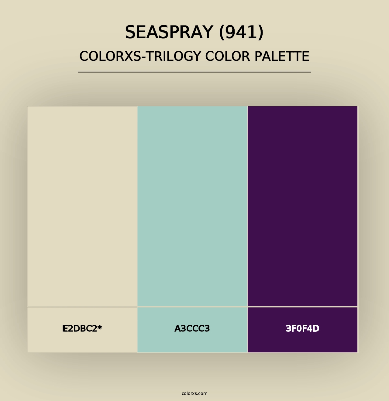 Seaspray (941) - Colorxs Trilogy Palette