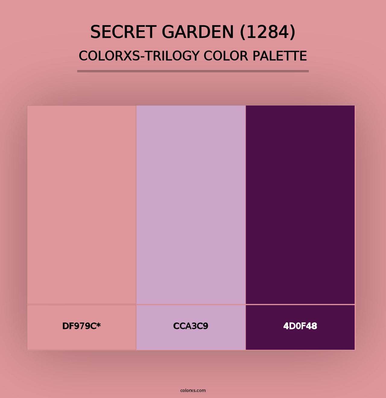 Secret Garden (1284) - Colorxs Trilogy Palette