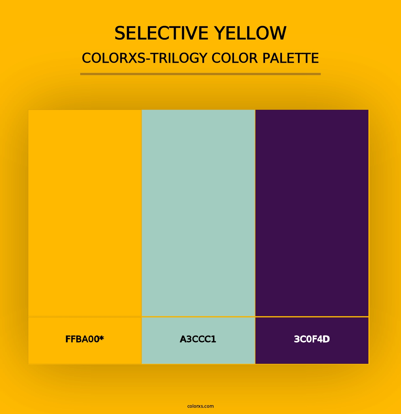 Selective yellow - Colorxs Trilogy Palette