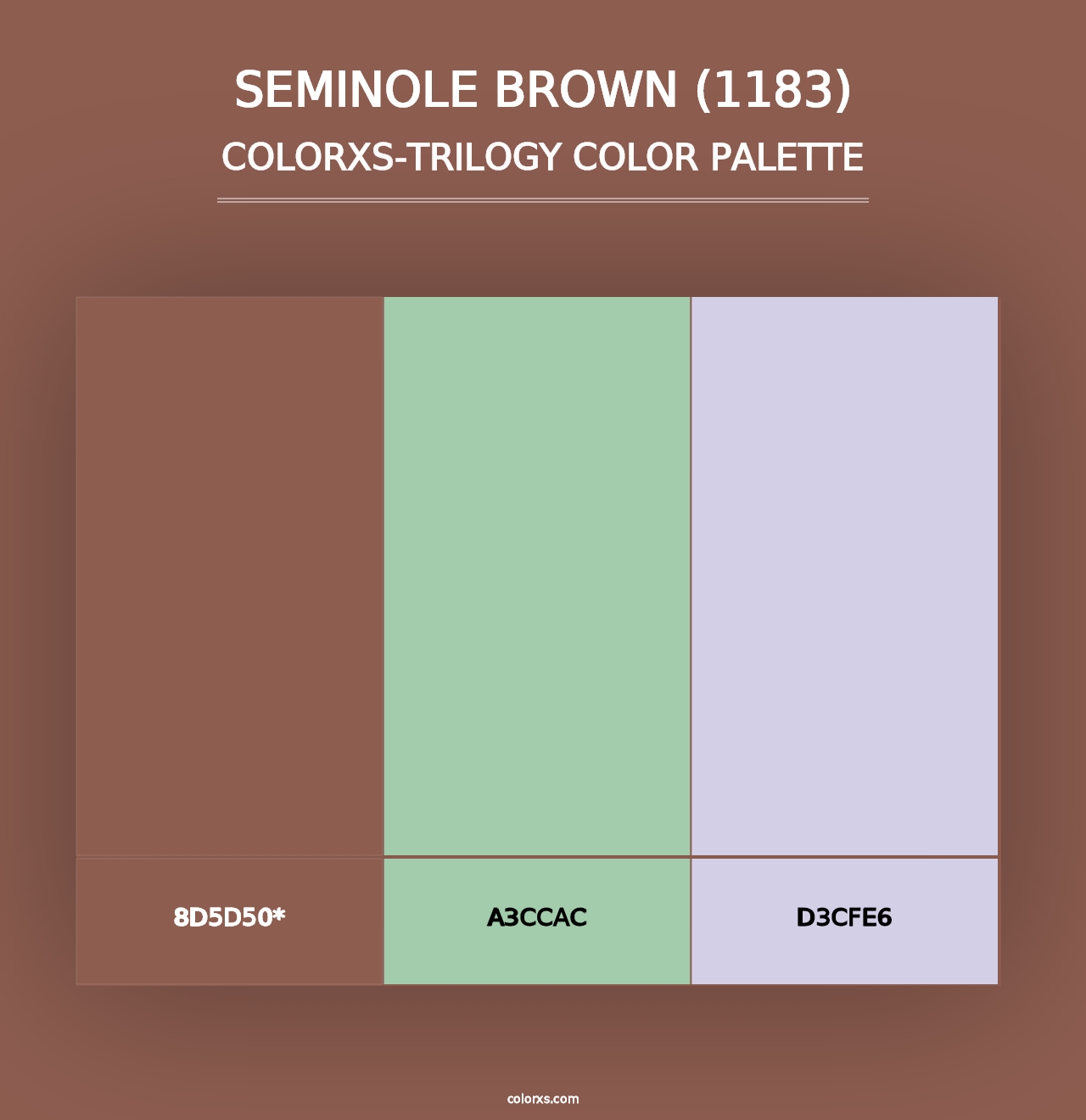 Seminole Brown (1183) - Colorxs Trilogy Palette