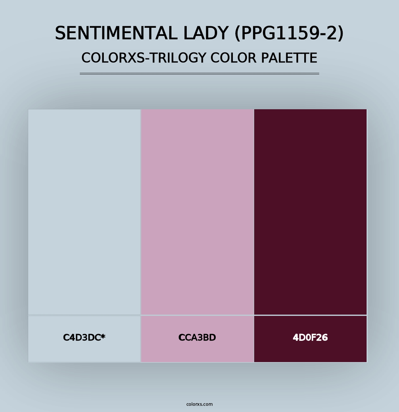 Sentimental Lady (PPG1159-2) - Colorxs Trilogy Palette