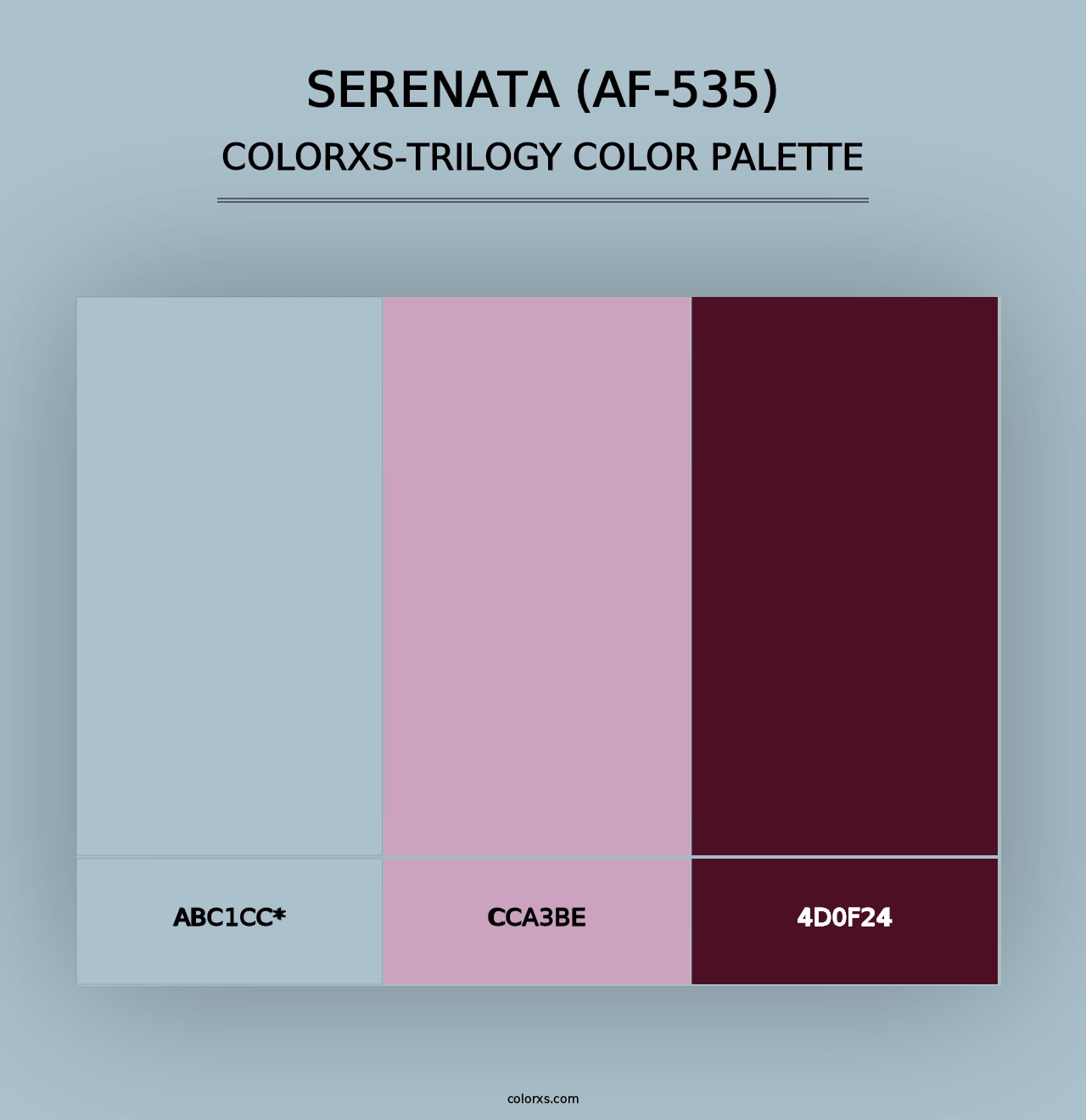 Serenata (AF-535) - Colorxs Trilogy Palette