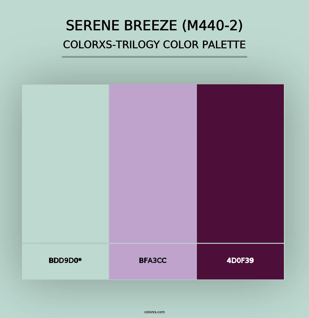 Serene Breeze (M440-2) - Colorxs Trilogy Palette