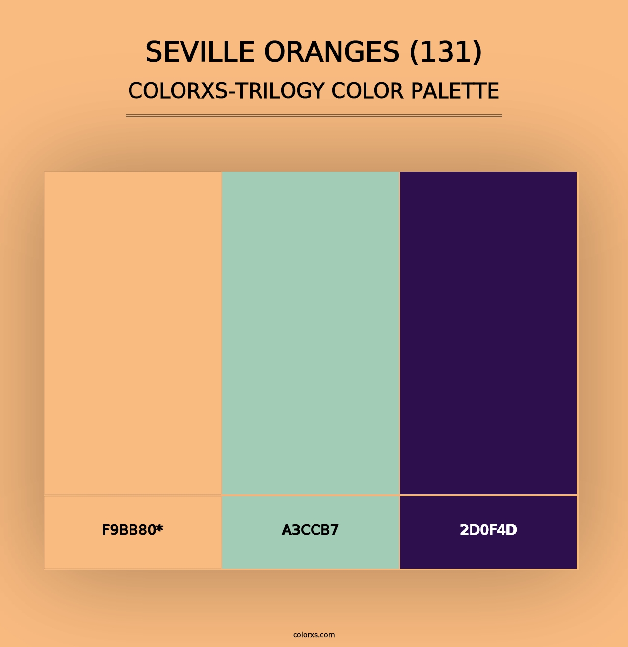 Seville Oranges (131) - Colorxs Trilogy Palette