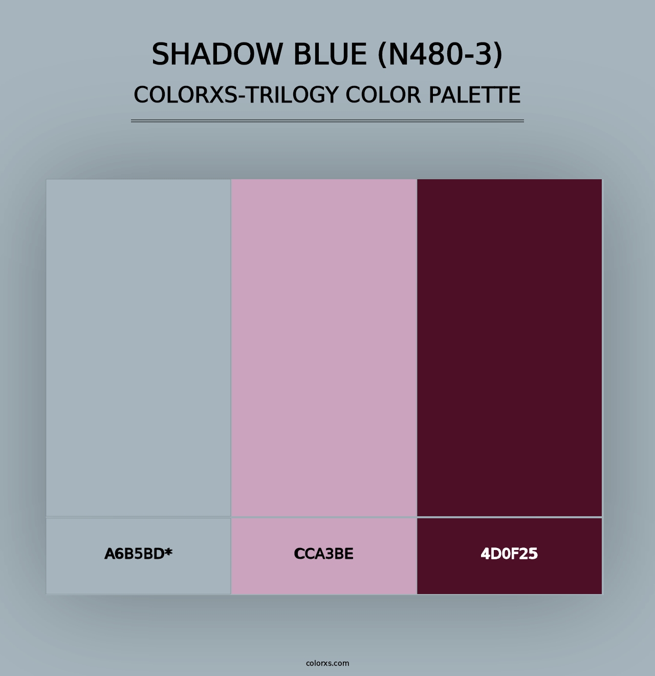 Shadow Blue (N480-3) - Colorxs Trilogy Palette