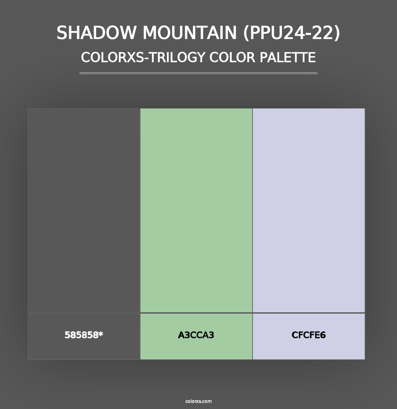 Shadow Mountain (PPU24-22) - Colorxs Trilogy Palette