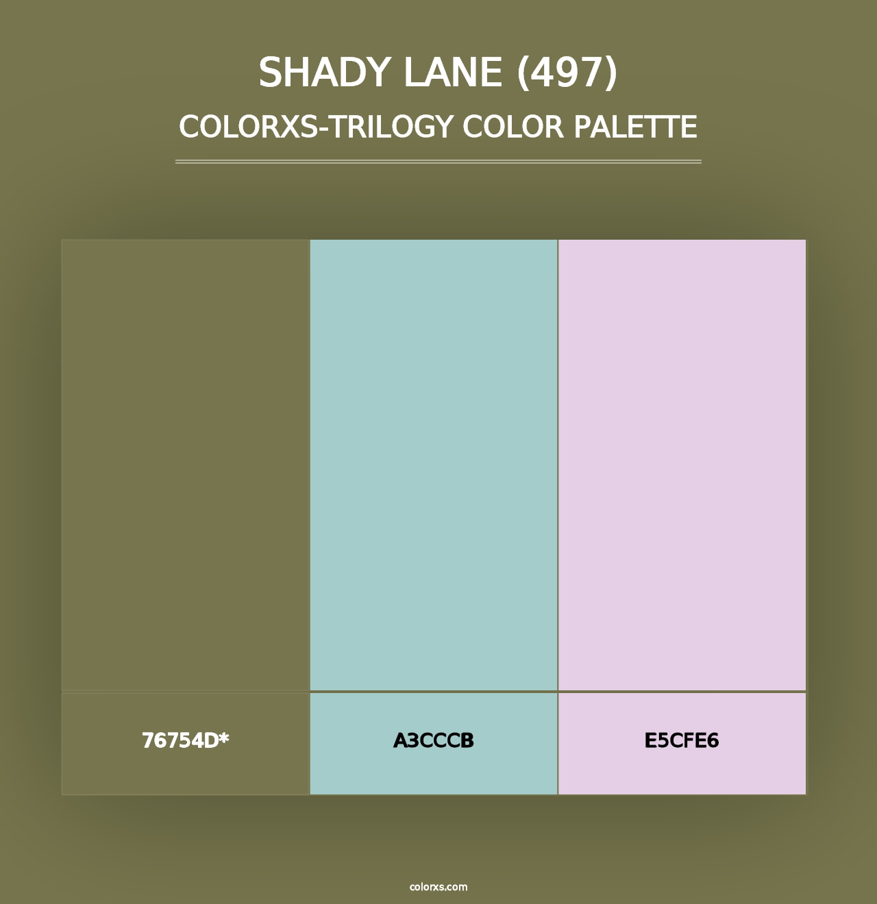 Shady Lane (497) - Colorxs Trilogy Palette