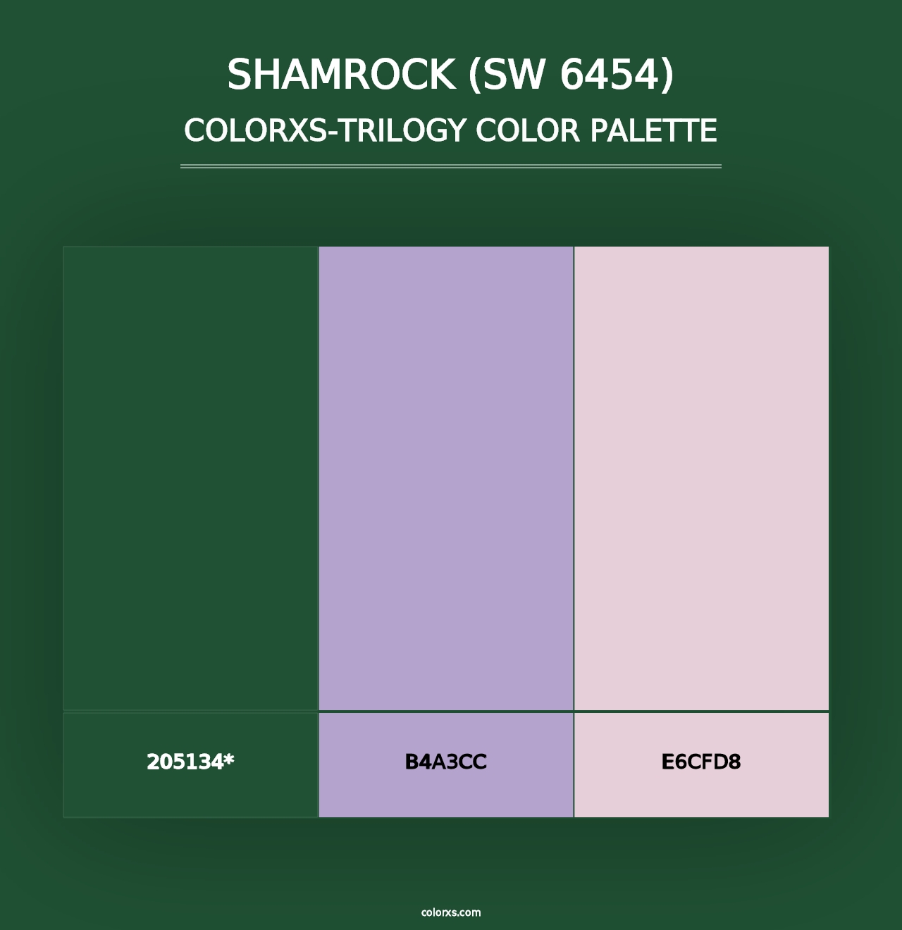 Shamrock (SW 6454) - Colorxs Trilogy Palette