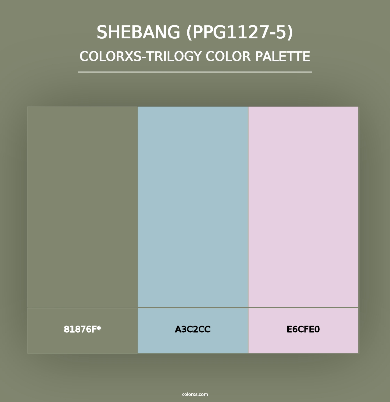 Shebang (PPG1127-5) - Colorxs Trilogy Palette