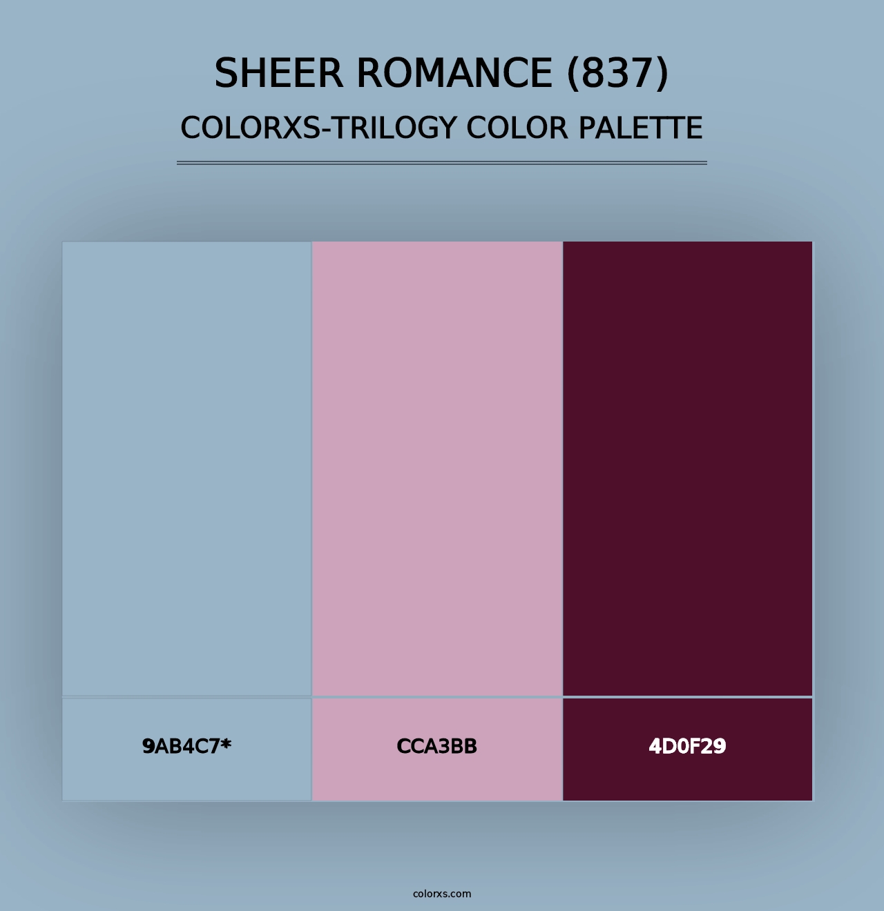 Sheer Romance (837) - Colorxs Trilogy Palette