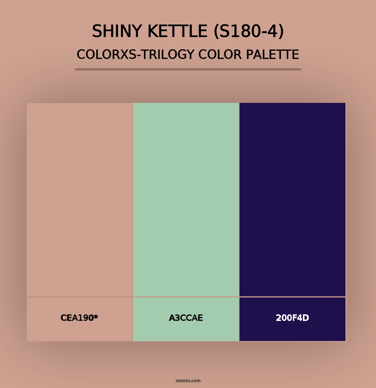 Shiny Kettle (S180-4) - Colorxs Trilogy Palette