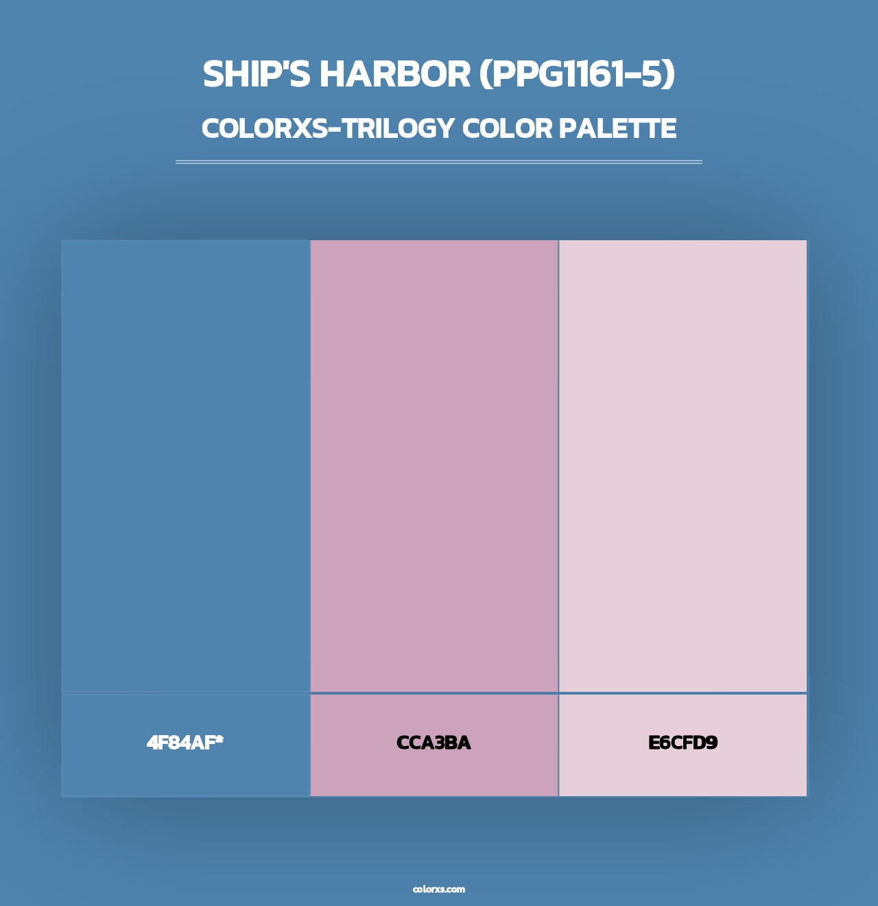 Ship's Harbor (PPG1161-5) - Colorxs Trilogy Palette