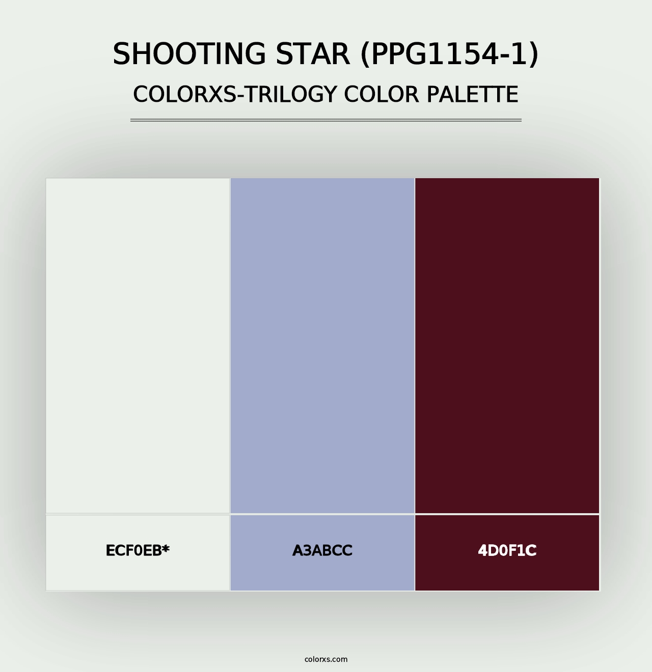 Shooting Star (PPG1154-1) - Colorxs Trilogy Palette