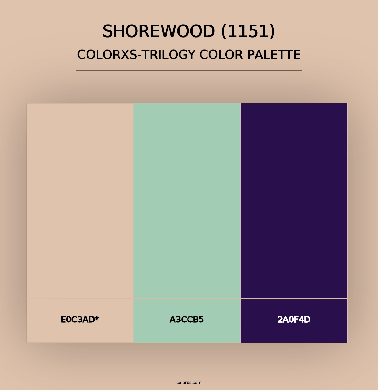 Shorewood (1151) - Colorxs Trilogy Palette