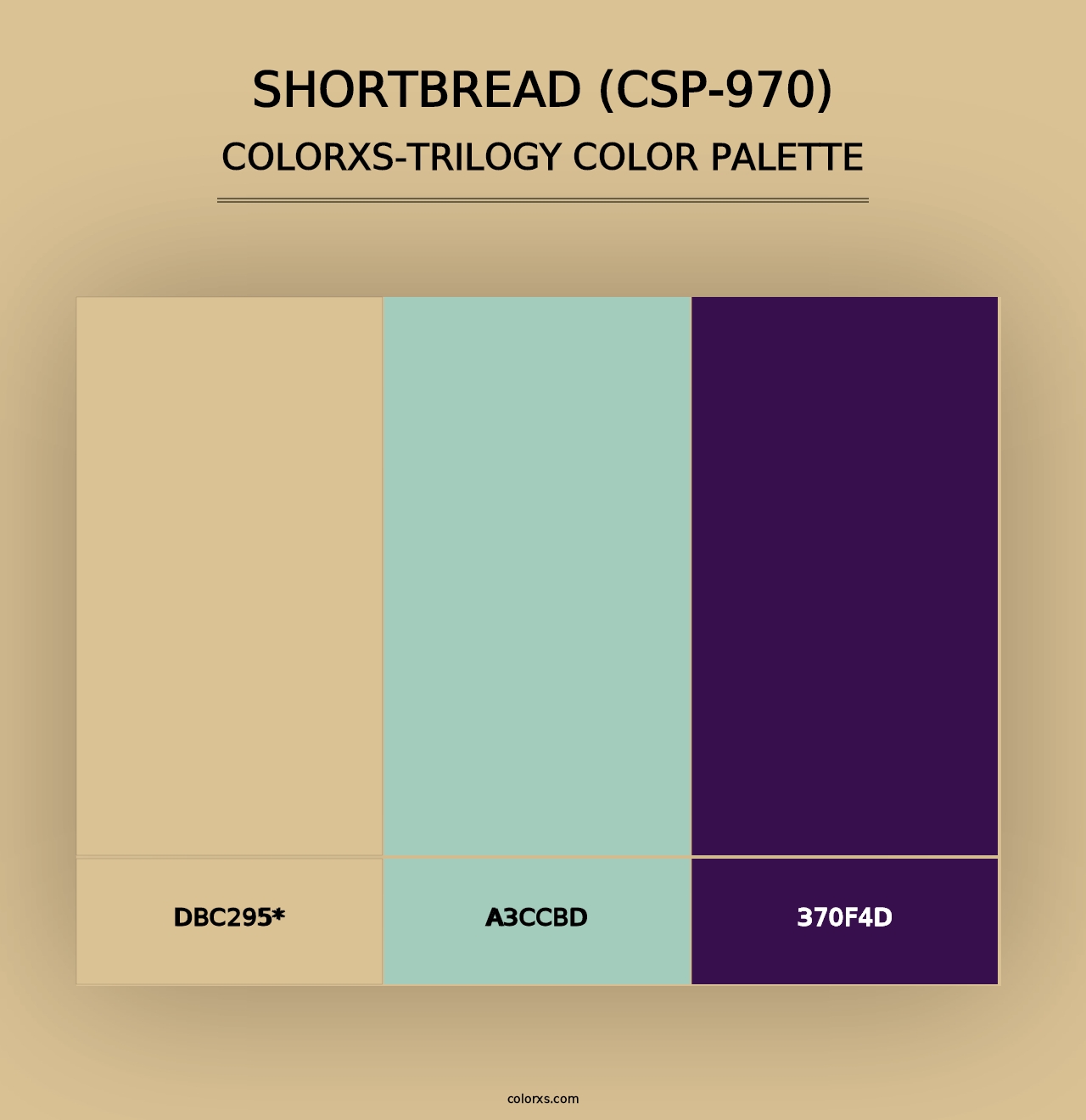 Shortbread (CSP-970) - Colorxs Trilogy Palette