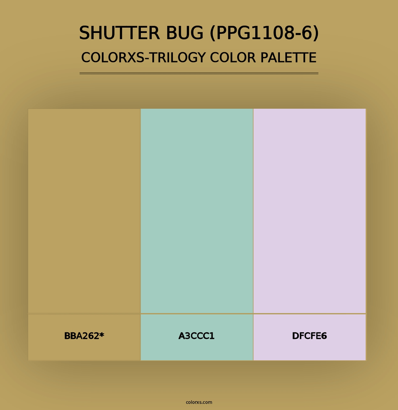 Shutter Bug (PPG1108-6) - Colorxs Trilogy Palette