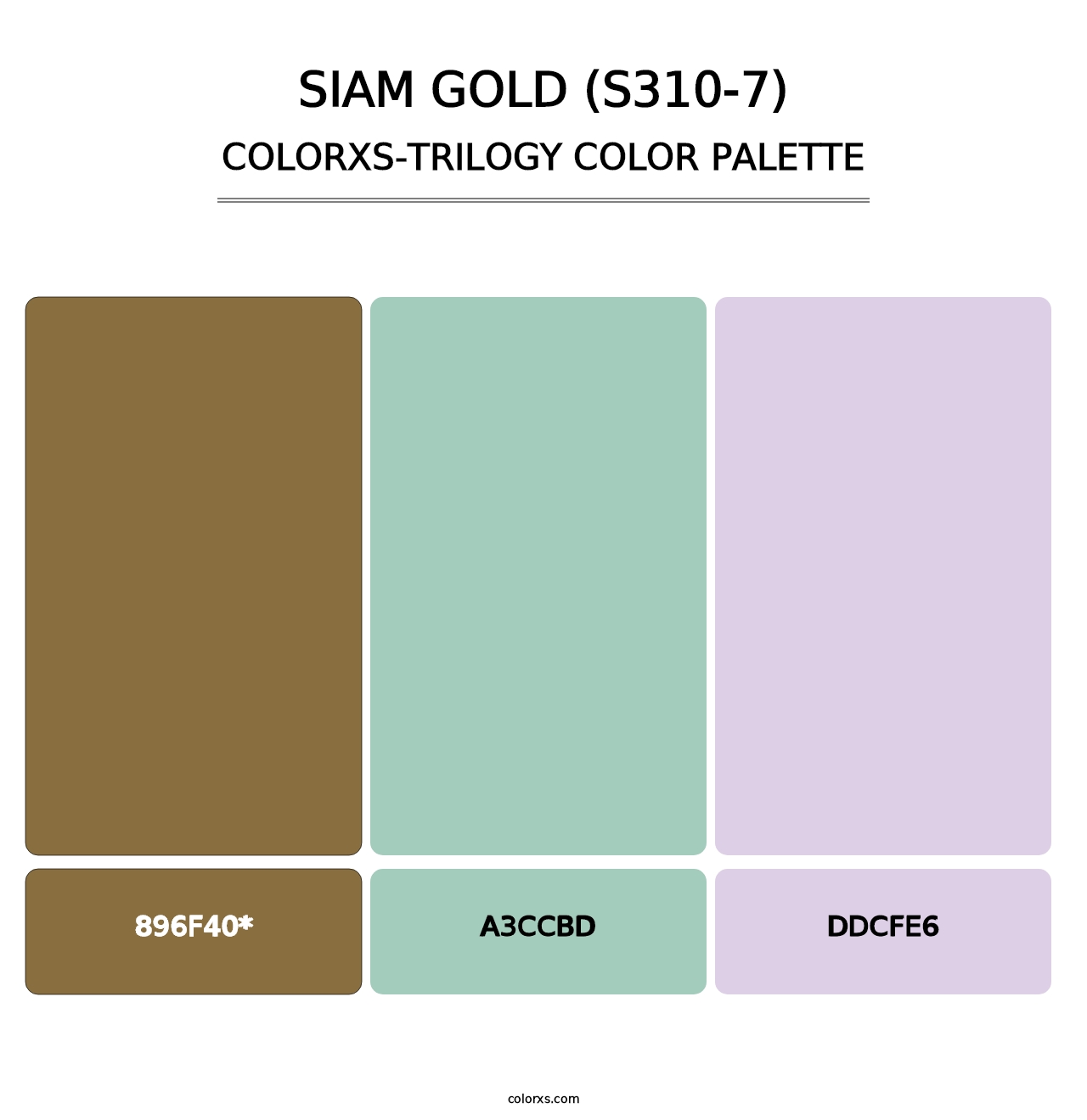 Siam Gold (S310-7) - Colorxs Trilogy Palette