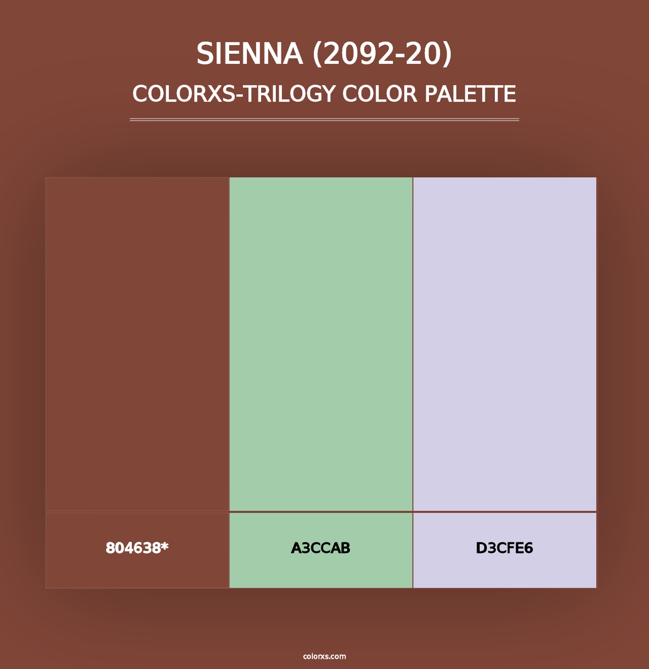 Sienna (2092-20) - Colorxs Trilogy Palette