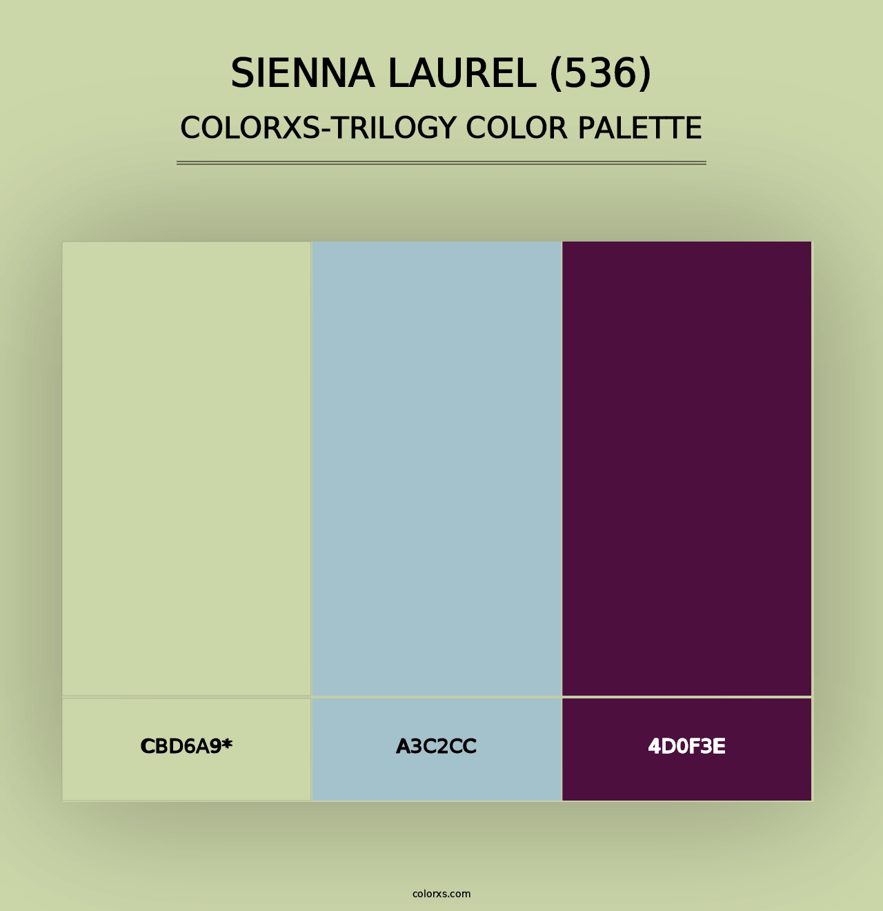 Sienna Laurel (536) - Colorxs Trilogy Palette