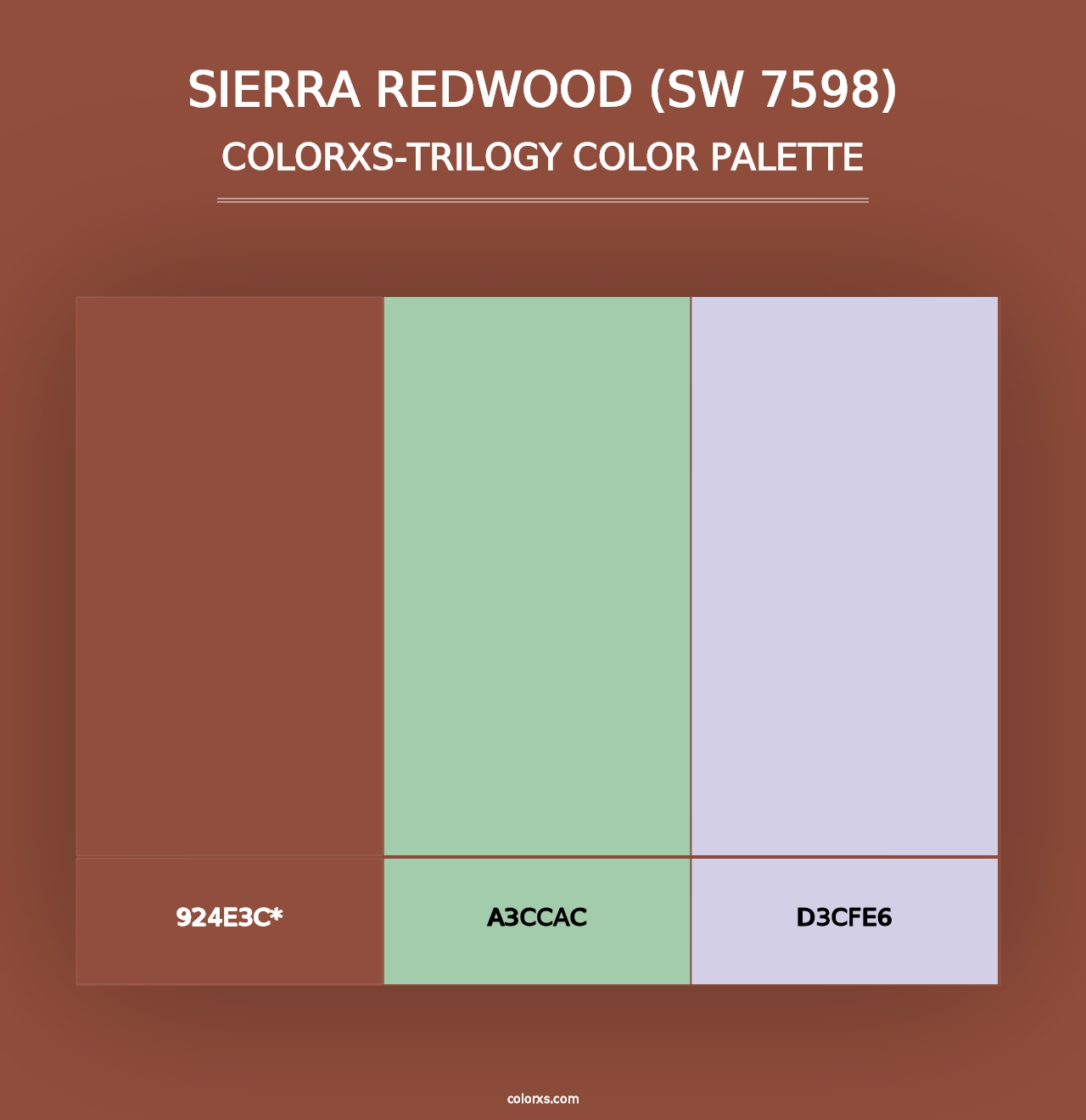 Sierra Redwood (SW 7598) - Colorxs Trilogy Palette