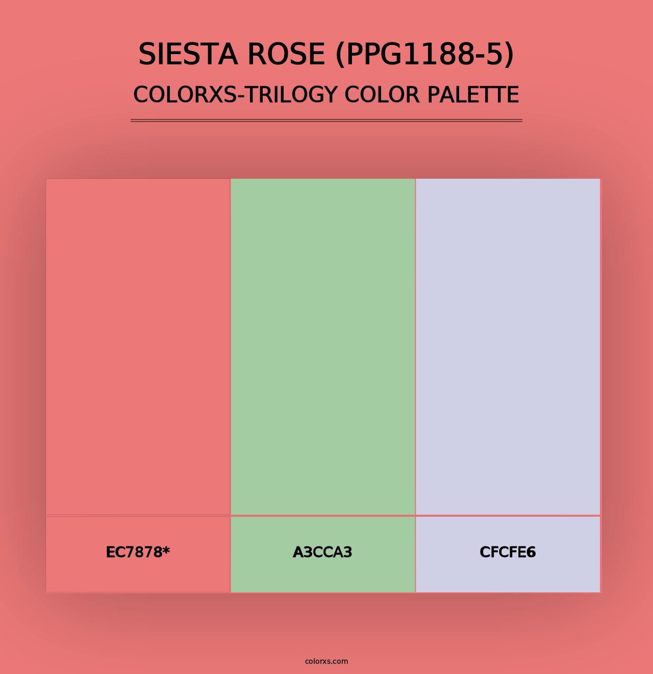 Siesta Rose (PPG1188-5) - Colorxs Trilogy Palette