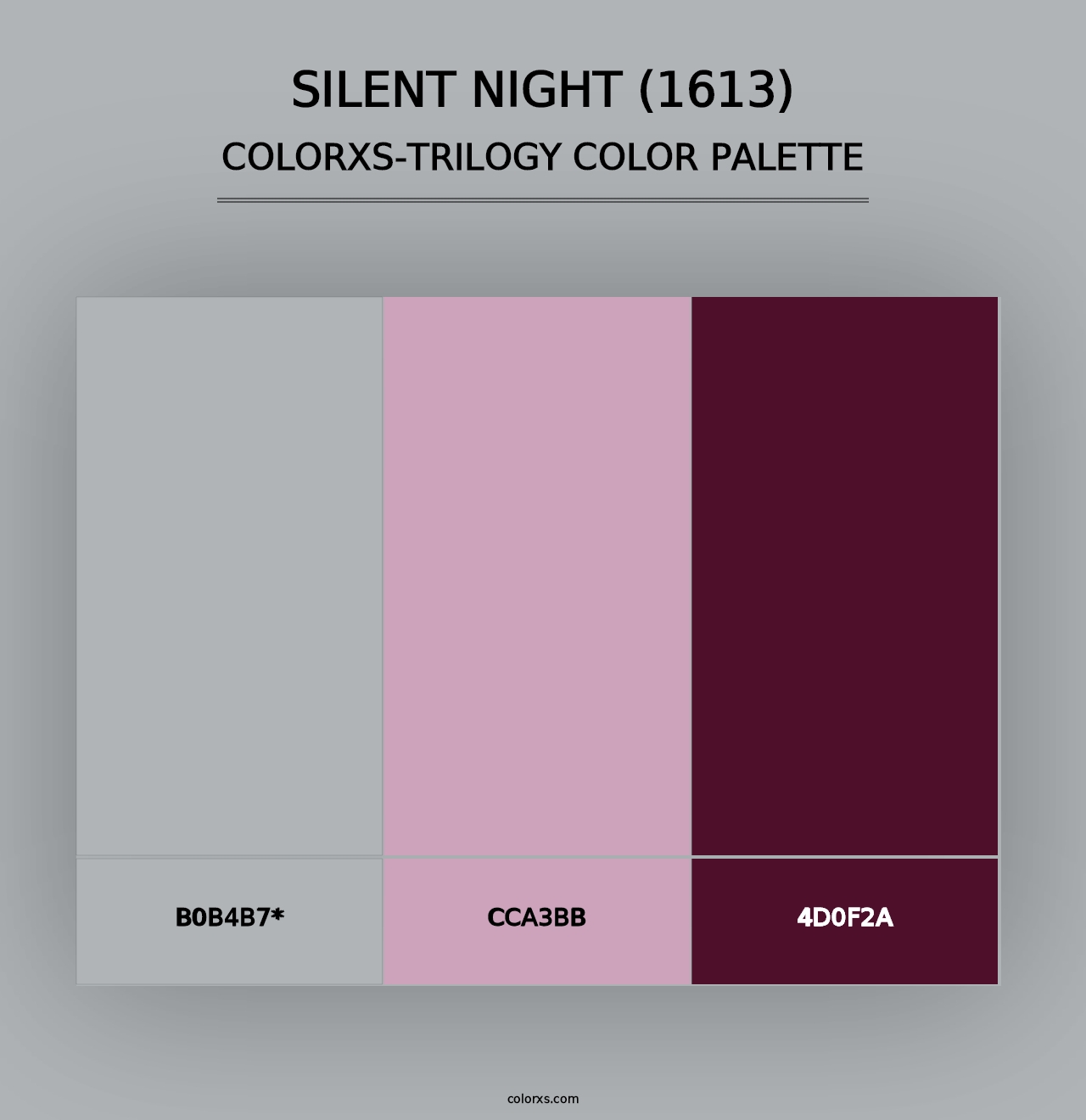 Silent Night (1613) - Colorxs Trilogy Palette