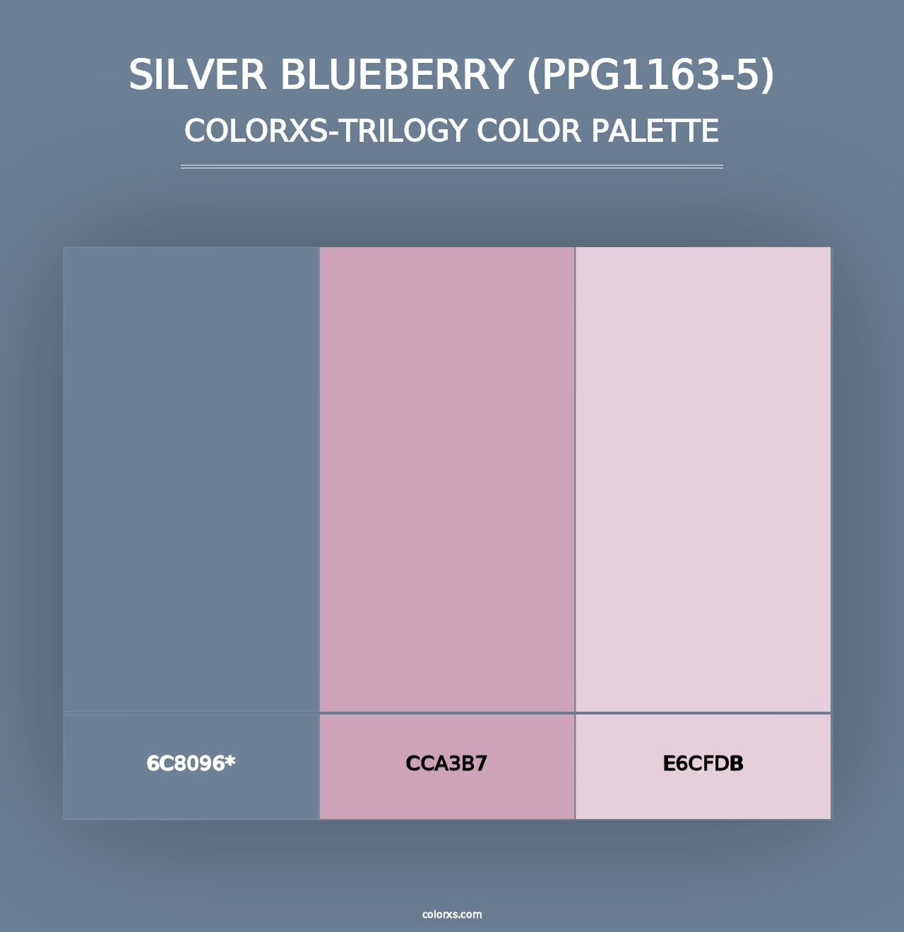 Silver Blueberry (PPG1163-5) - Colorxs Trilogy Palette