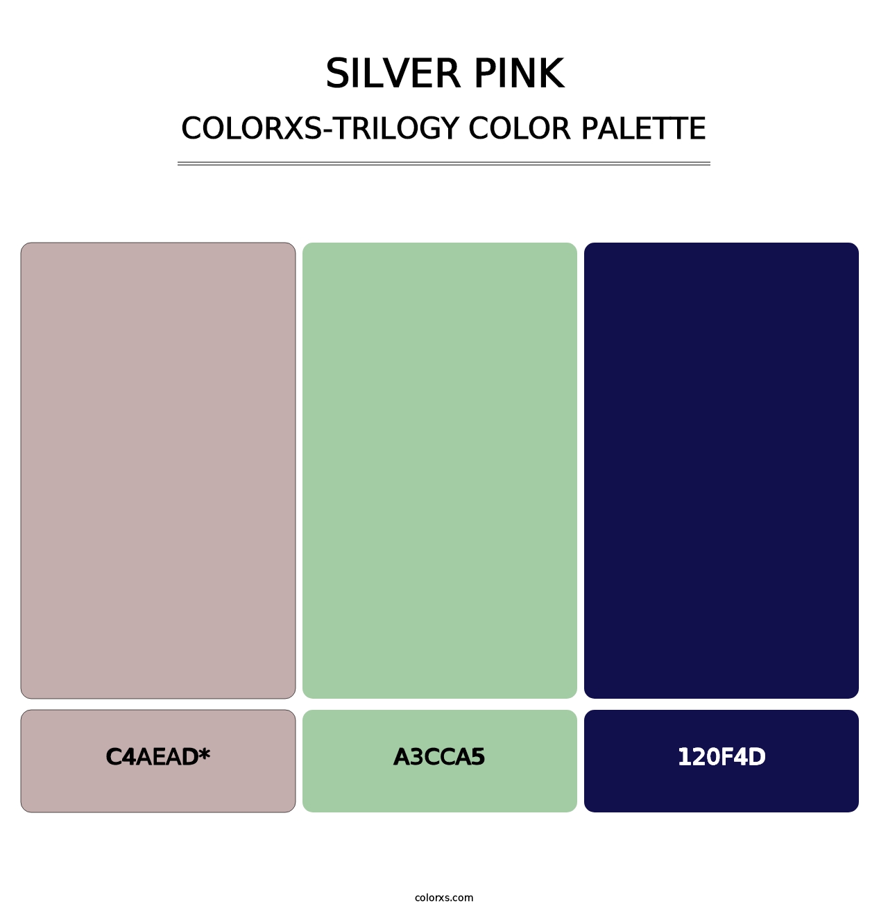 Silver Pink - Colorxs Trilogy Palette