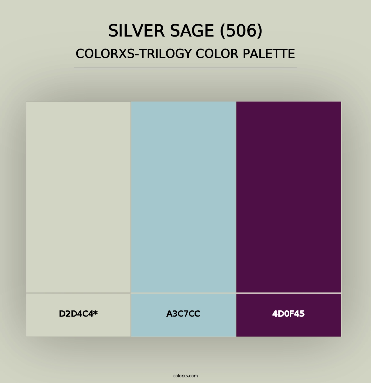 Silver Sage (506) - Colorxs Trilogy Palette