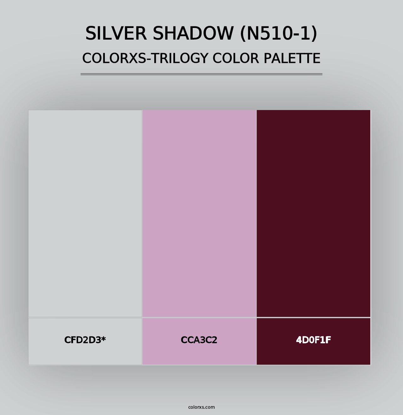 Silver Shadow (N510-1) - Colorxs Trilogy Palette