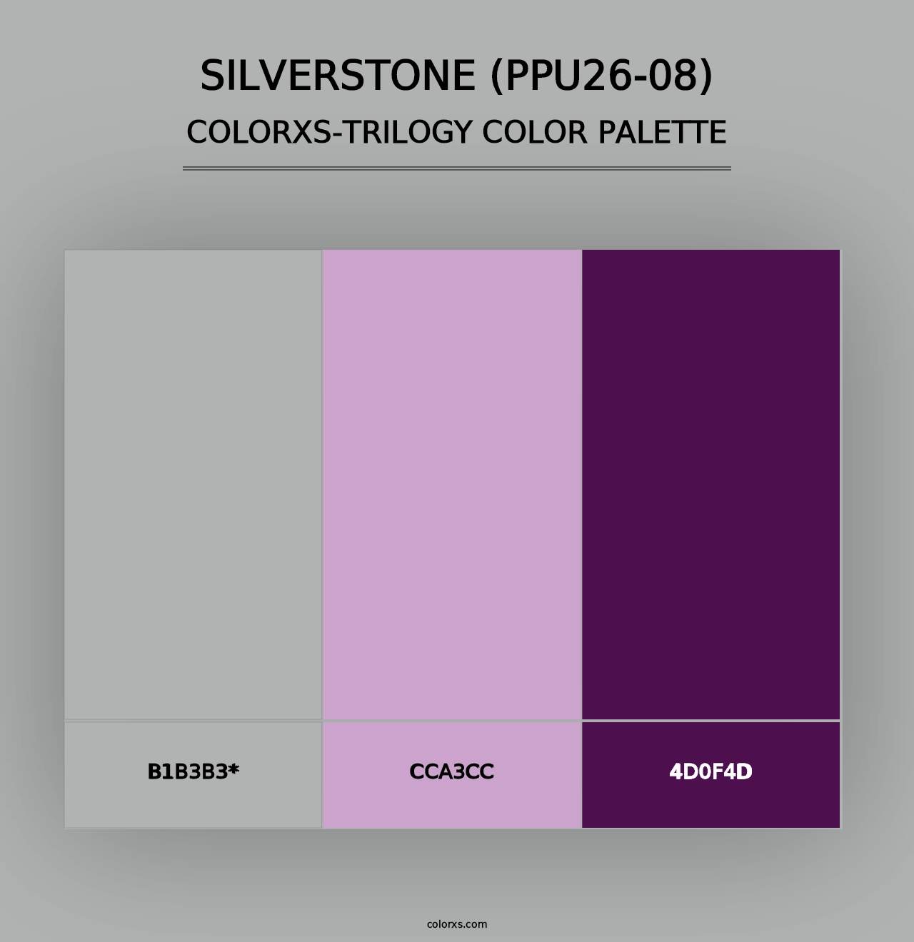 Silverstone (PPU26-08) - Colorxs Trilogy Palette