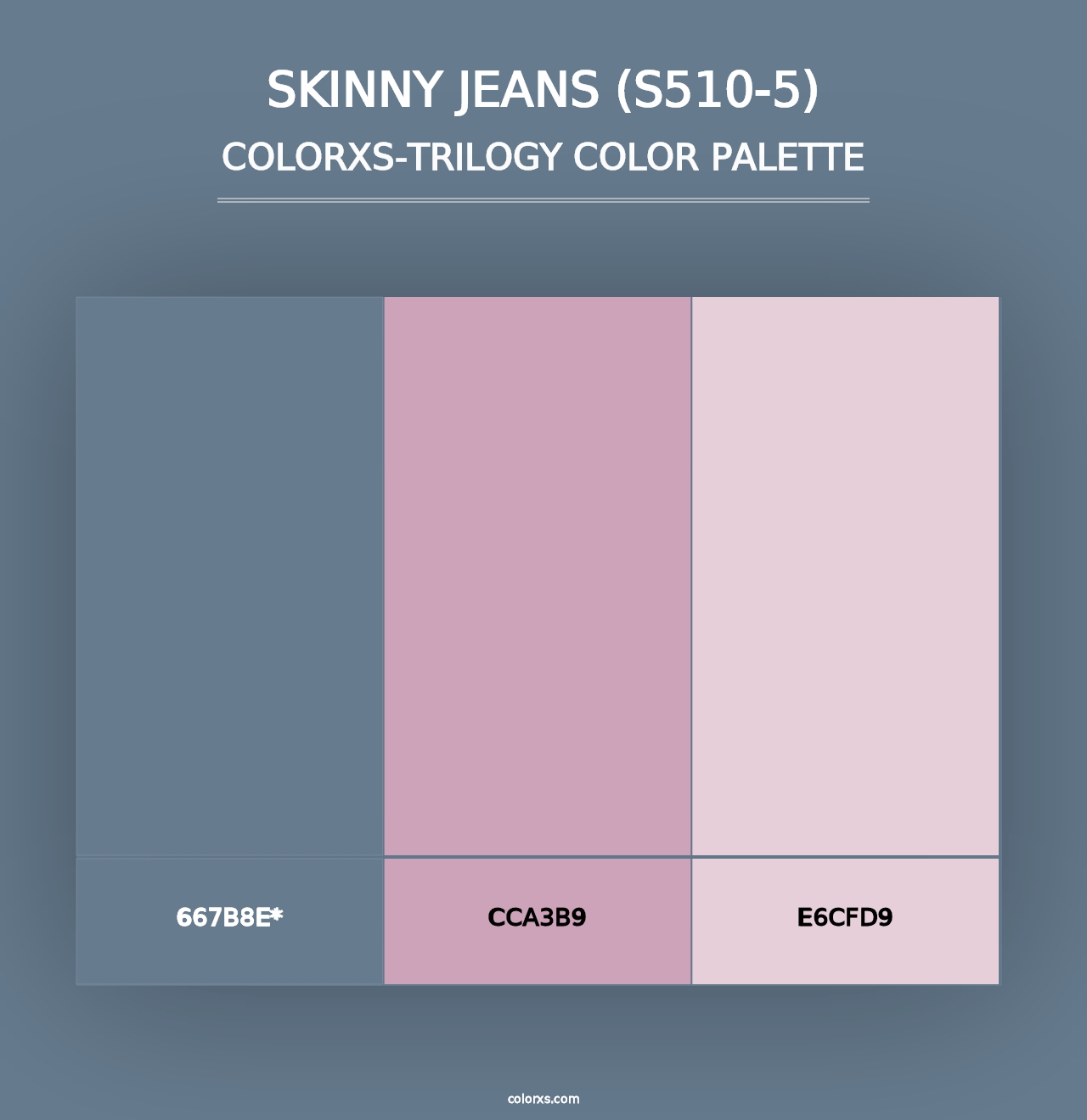 Skinny Jeans (S510-5) - Colorxs Trilogy Palette