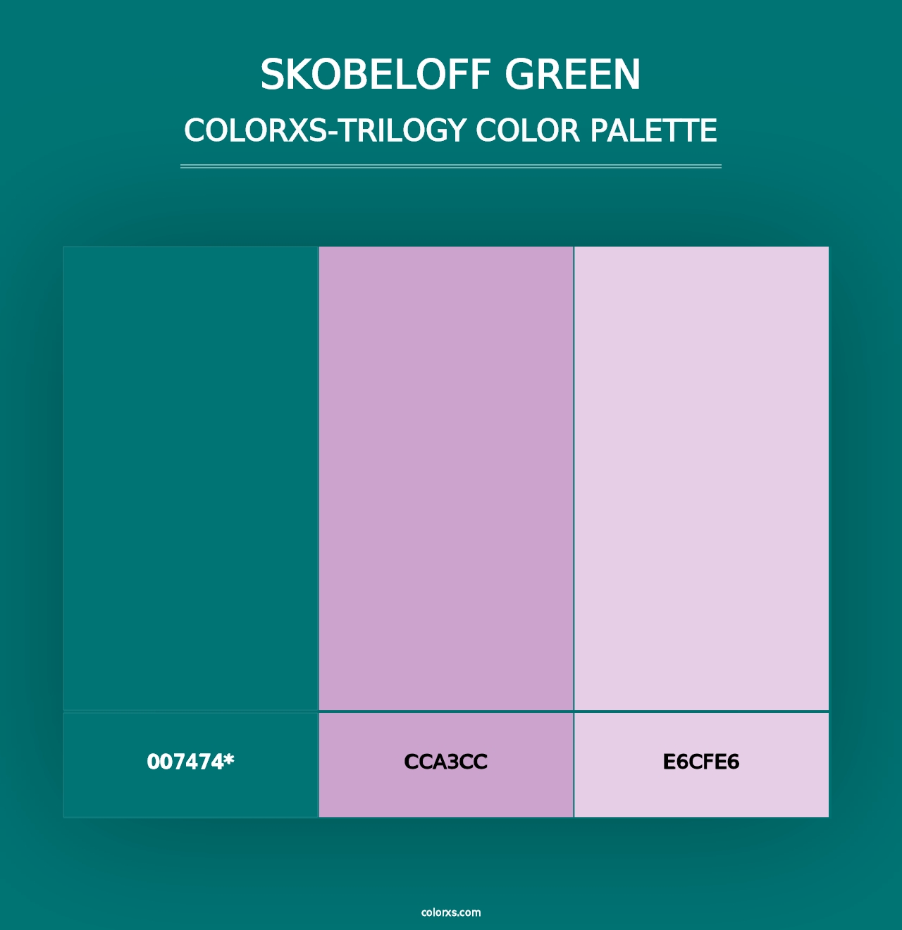 Skobeloff Green - Colorxs Trilogy Palette