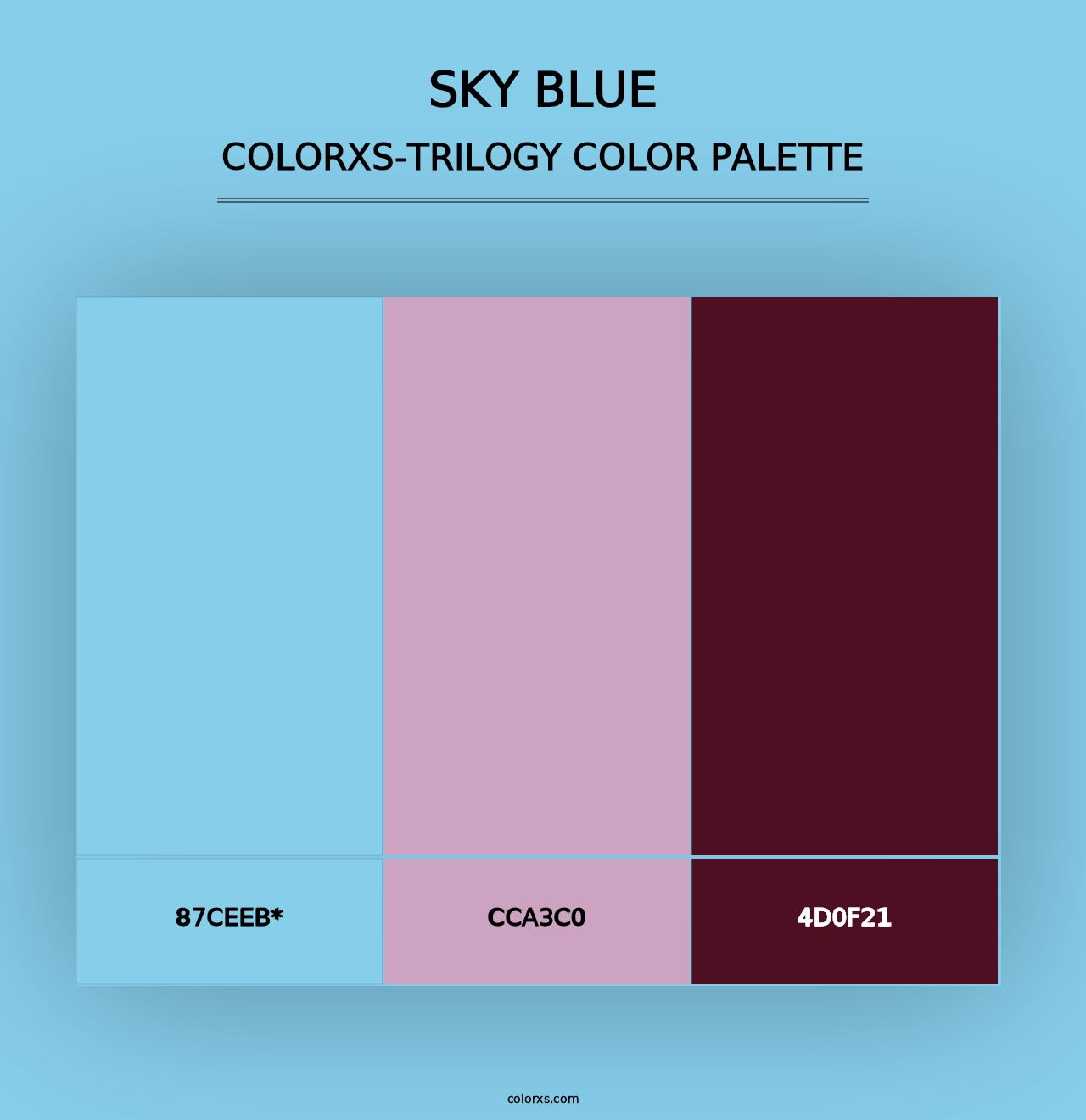 Sky blue - Colorxs Trilogy Palette