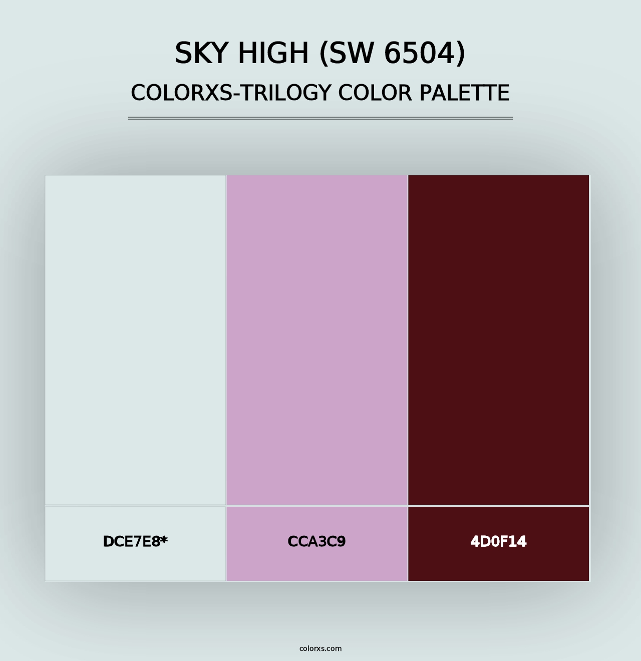 Sky High (SW 6504) - Colorxs Trilogy Palette