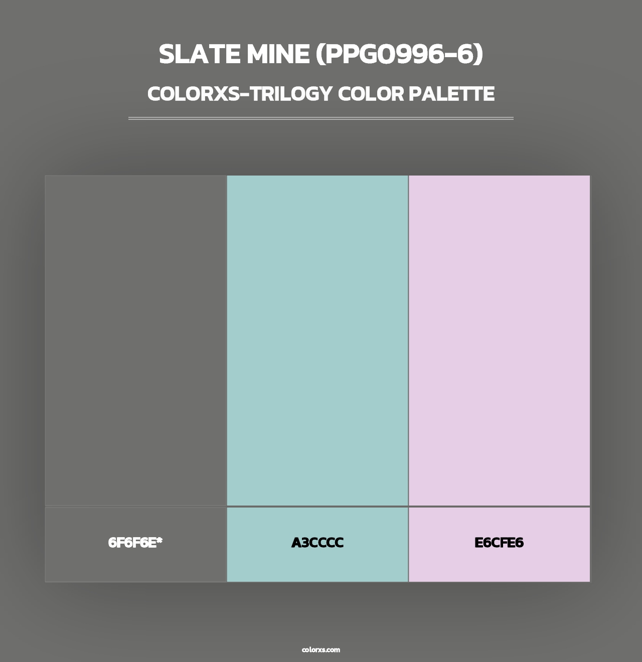 Slate Mine (PPG0996-6) - Colorxs Trilogy Palette