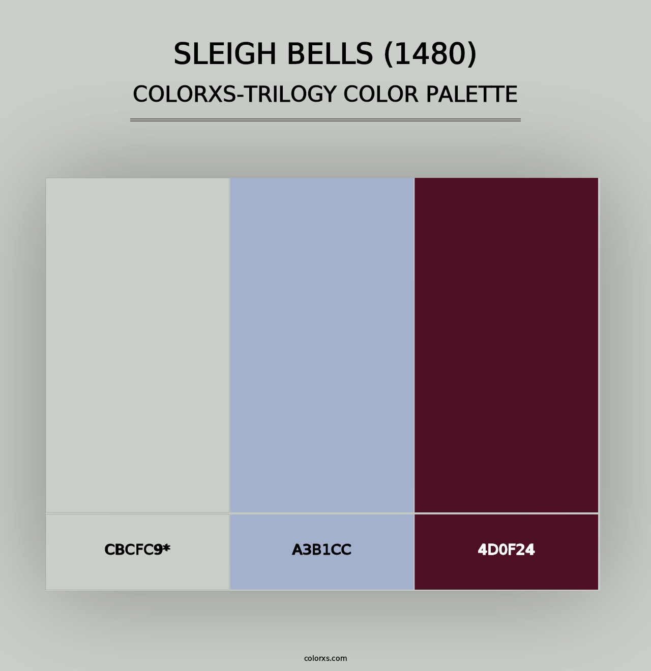 Sleigh Bells (1480) - Colorxs Trilogy Palette