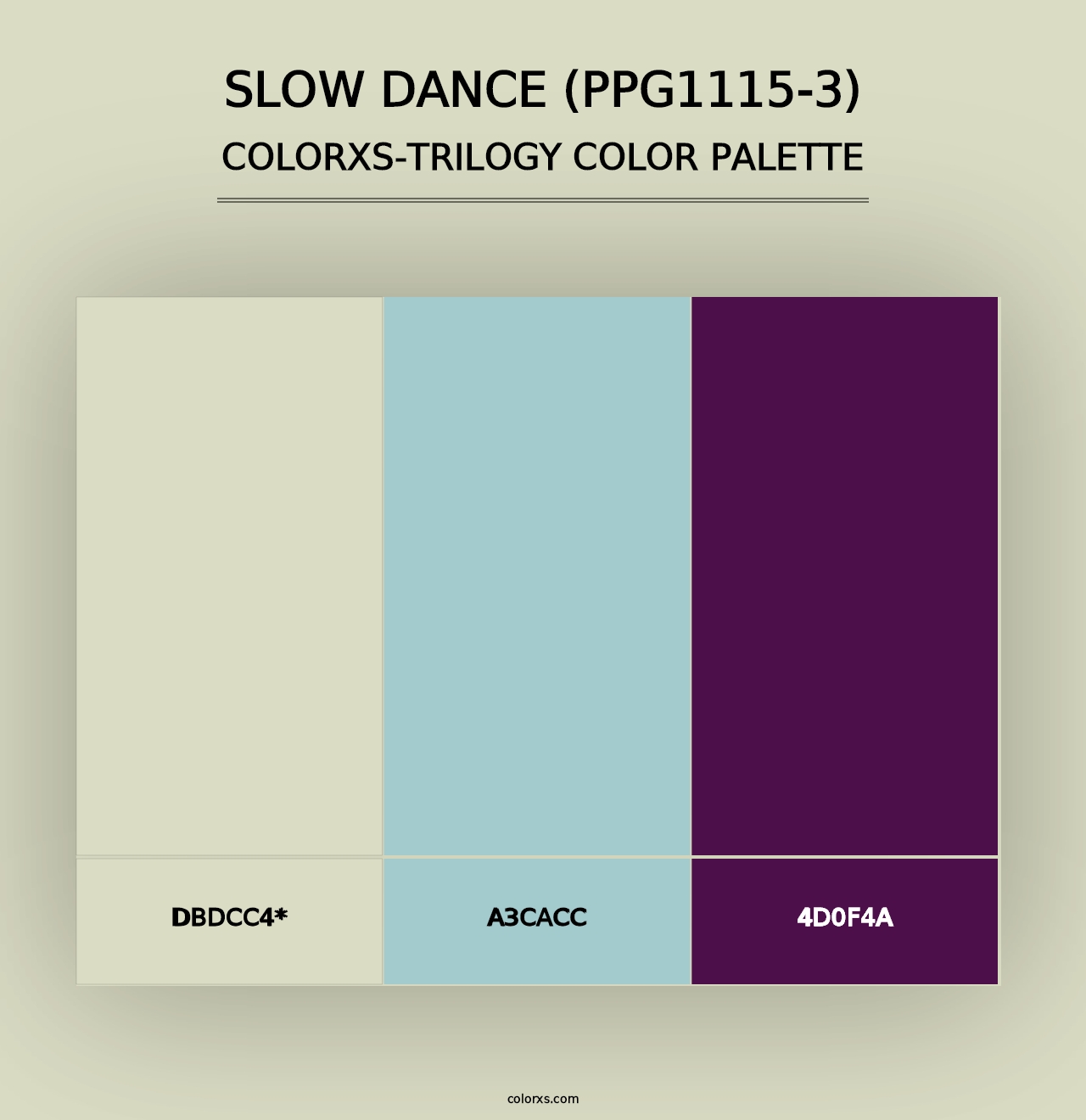 Slow Dance (PPG1115-3) - Colorxs Trilogy Palette