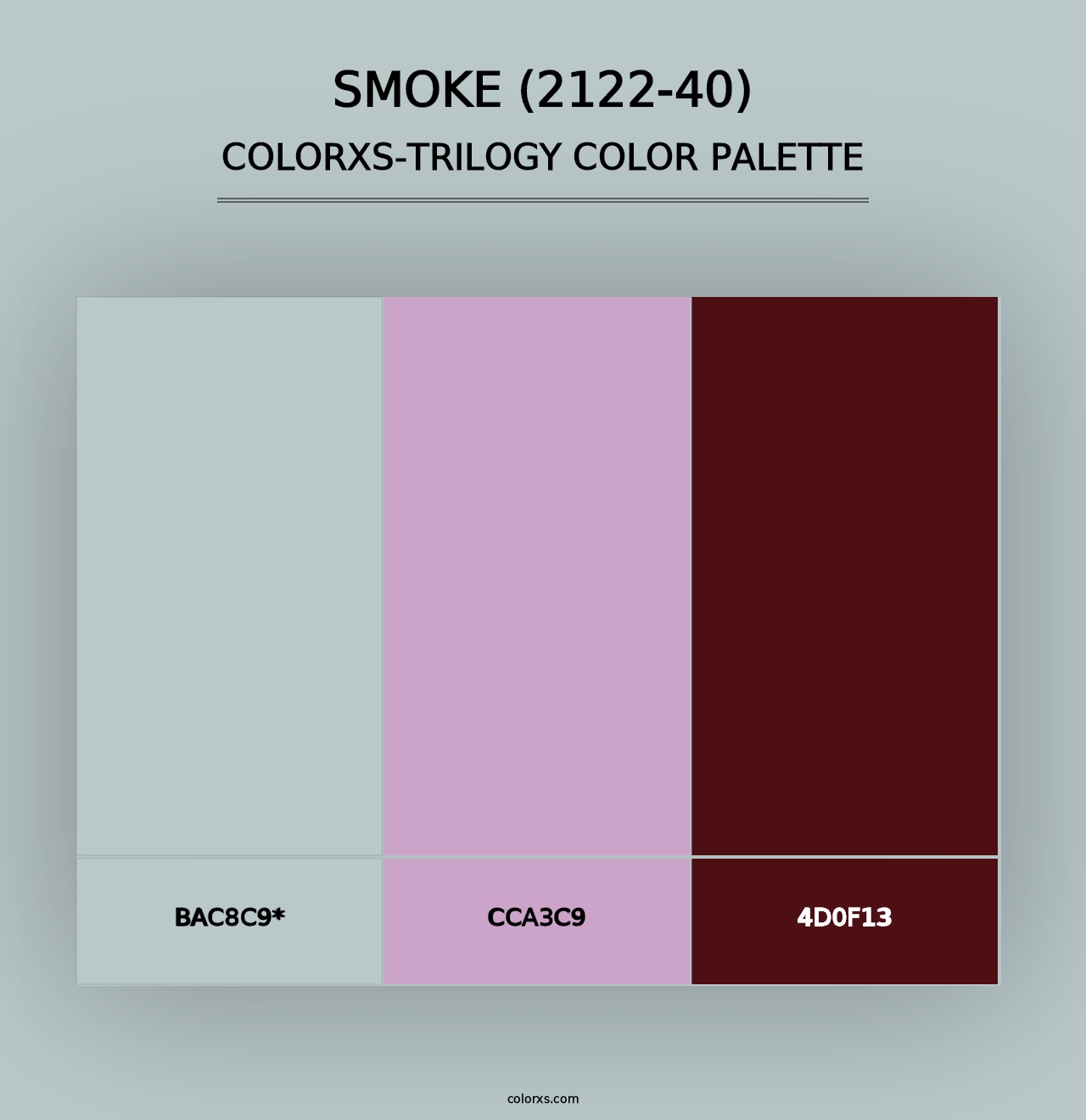 Smoke (2122-40) - Colorxs Trilogy Palette